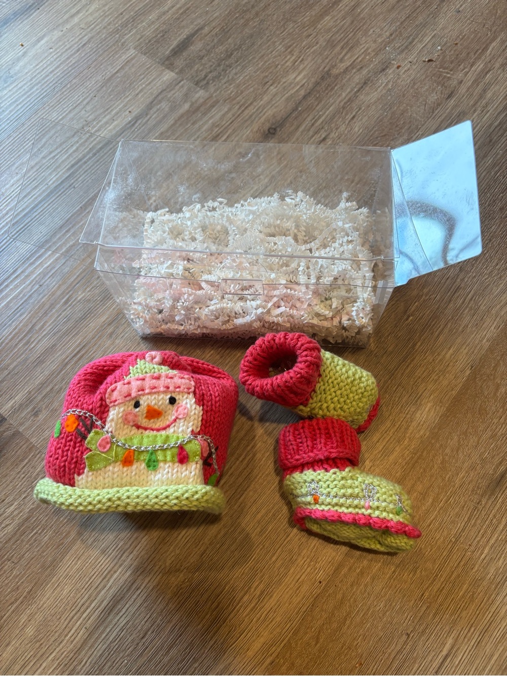 Artwalk Baby Knit Hat & Booties Gift Set one size